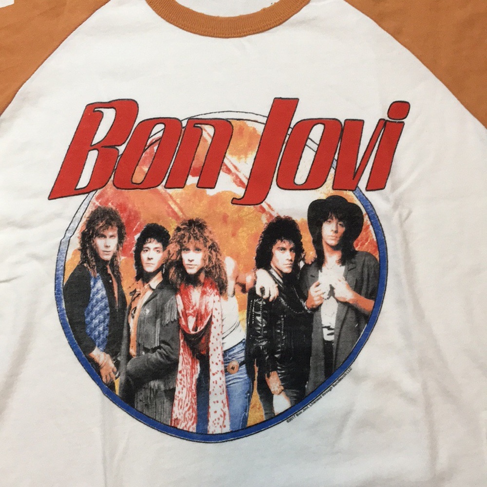 Junk Food clothing BON JOVI T-SHIRT - Picture 1 of 5